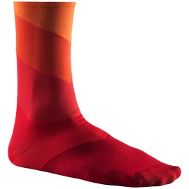 Fahrradsocken Mavic Graphic Stripes Puffins Bill/Goji Berry