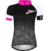 Fahrradtrikot Damen Force Rose schwarz-pink