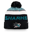 Fanatics Authentic Pro Rinkside Goalie Beanie Pom Knit NHL San Jose Sharks