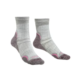 Frauensocken Bridgedale Hike UL Performance Crew Original Aubergine