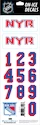 Helmnummer Sportstape  ALL IN ONE HELMET DECALS - NEW YORK RANGERS