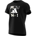 Herren adidas Performance Run Logo 1 Schwarz