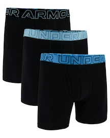 Herren Boxer Shorts Under Armour Perf Cotton 6in 3Pack Black