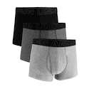 Herren Boxer Shorts Under Armour Perf Tech Solid 3in 3Pack Steel Heather