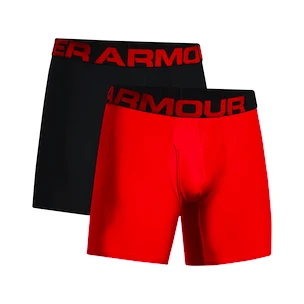 Herren Boxer Shorts Under Armour  Tech 6in 2Pack Red  S