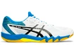 Herren Hallenschuhe Asics Gel-Blade 7 White/Black - UK 11