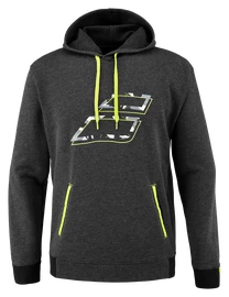 Herren Hoodie Babolat Aero Hood Sweat Black Heather