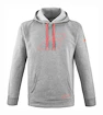 Herren Hoodie Babolat  Strike Hood Sweat High Rise Hthr