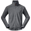 Herren Hoodie Bergans  Hareid Fleece Grey
