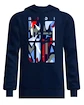 Herren Hoodie BIDI BADU  New York 2024 Logo Chill Hoody Dark Blue/Red M