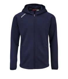 Herren Hoodie CCM LOCKER ROOM FLEECE FULL ZIP HOODIE True Navy
