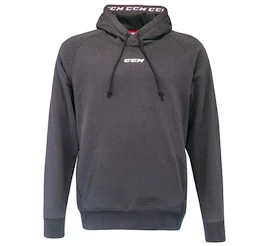 Herren Hoodie CCM Team Fleece Pullover Hoodie Dark Grey