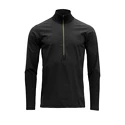 Herren Hoodie Devold  Running Cover Man Zip Neck Caviar