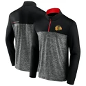 Herren Hoodie Fanatics  Mens Iconic Defender 1/4 Zip Chicago Blackhawks