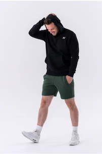 Herren Hoodie Nebbia  Pull-over Hoodie with a Pouch Pocket 331 black