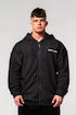 Herren Hoodie Nebbia  Washed-off Zip Up Hoodie GYM BRO Black M