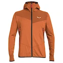 Herren Hoodie Salewa  Agner Hybrid PL/DST M FZ Hdy Bombay Brown Melange/0910 S