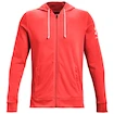 Herren Hoodie Under Armour  RIVAL TERRY FZ HD Red M