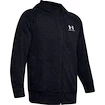 Herren Hoodie Under Armour  SPECKLED FLEECE FZ HOODIE-BLK