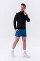 Herren Jacke Nebbia  Long sleeved w hoodie Sporty Zipper Jacket with side pockets “Control” 332 black