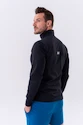 Herren Jacke Nebbia  Long sleeved w hoodie Sporty Zipper Jacket with side pockets “Control” 332 black