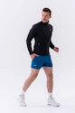Herren Jacke Nebbia  Long sleeved w hoodie Sporty Zipper Jacket with side pockets “Control” 332 black