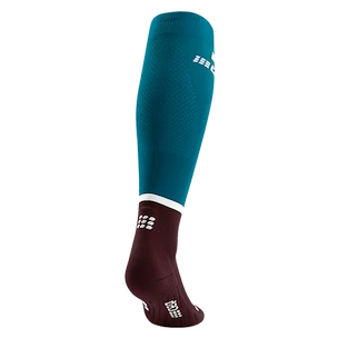 Herren-Kompressionssocken CEP  4.0 Petrol/Dark Red