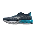 Herren Laufschuhe Mizuno  Wave Sky 8 Blue Wing Teal / Neo Silver / River Blue  UK 9,5