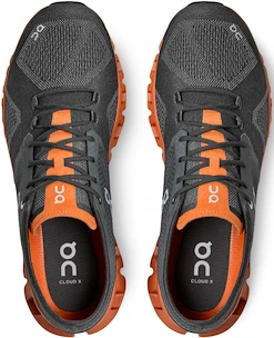 Herren Laufschuhe On  Cloud X 2 Rust/Rock