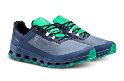 Herren Laufschuhe On Cloudvista Waterproof Metal/Denim