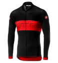 Herren Radtrikot Castelli  Prologo VI Long Sleeve Black/Red/Black