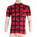 Herren Radtrikot Sensor  Cyklo Square Red