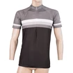 Herren Radtrikot  Sensor  Cyklo Summer Stripe Black/Grey