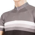 Herren Radtrikot  Sensor  Cyklo Summer Stripe Black/Grey