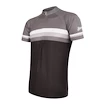 Herren Radtrikot  Sensor  Cyklo Summer Stripe Black/Grey L