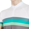 Herren Radtrikot  Sensor  Cyklo Summer Stripe Grey/Green