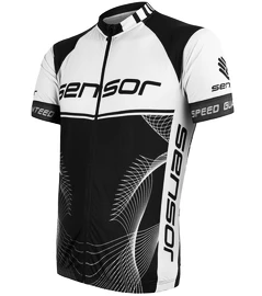 Herren Radtrikot Sensor Cyklo Team Up Black/White