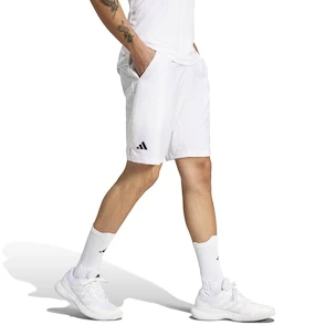 Herren Shorts adidas  Club 3 Stripes Short White S