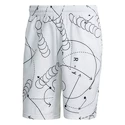 Herren Shorts adidas  Club Graphic Short White