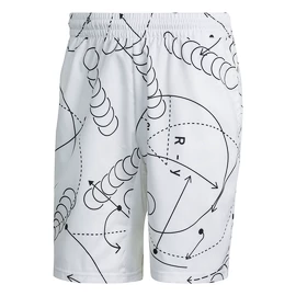 Herren Shorts adidas Club Graphic Short White