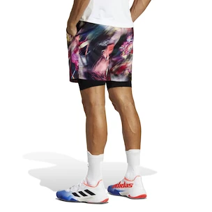 Herren Shorts adidas  Melbourne Ergo Tennis Graphic Shorts Multicolor/Black