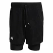 Herren Shorts adidas  Melbourne Tennis Two-in-One 7-inch Shorts Black