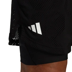 Herren Shorts adidas  Melbourne Tennis Two-in-One 7-inch Shorts Black