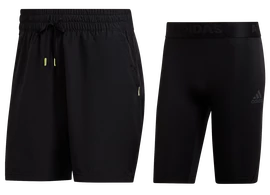 Herren Shorts adidas Paris 2 in 1 Short Black