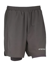 Herren Shorts CCM 2 IN 1 Training Short Charcoal