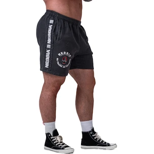 Herren Shorts Nebbia NEBBIA x OLYMPIA Washed Sweat Shorts LEGEND 786 black L