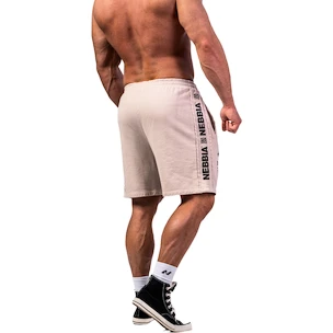 Herren Shorts Nebbia NEBBIA x OLYMPIA Washed Sweat Shorts LEGEND 786 light grey XL