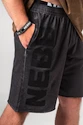 Herren Shorts Nebbia  Washed-off Gym Sweatshorts NO BS 367 Black