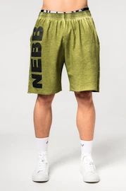 Herren Shorts Nebbia Washed-off Gym Sweatshorts NO BS 367 Light Green