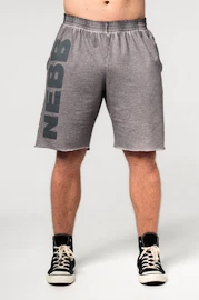 Herren Shorts Nebbia Washed-off Gym Sweatshorts NO BS 367 Light Grey